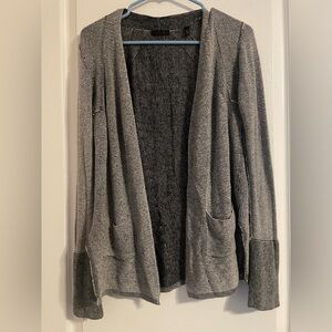 ATM Anthony Thomas Melillo Waffle Knit Open Front Cardigan XS Preppy Casual Work